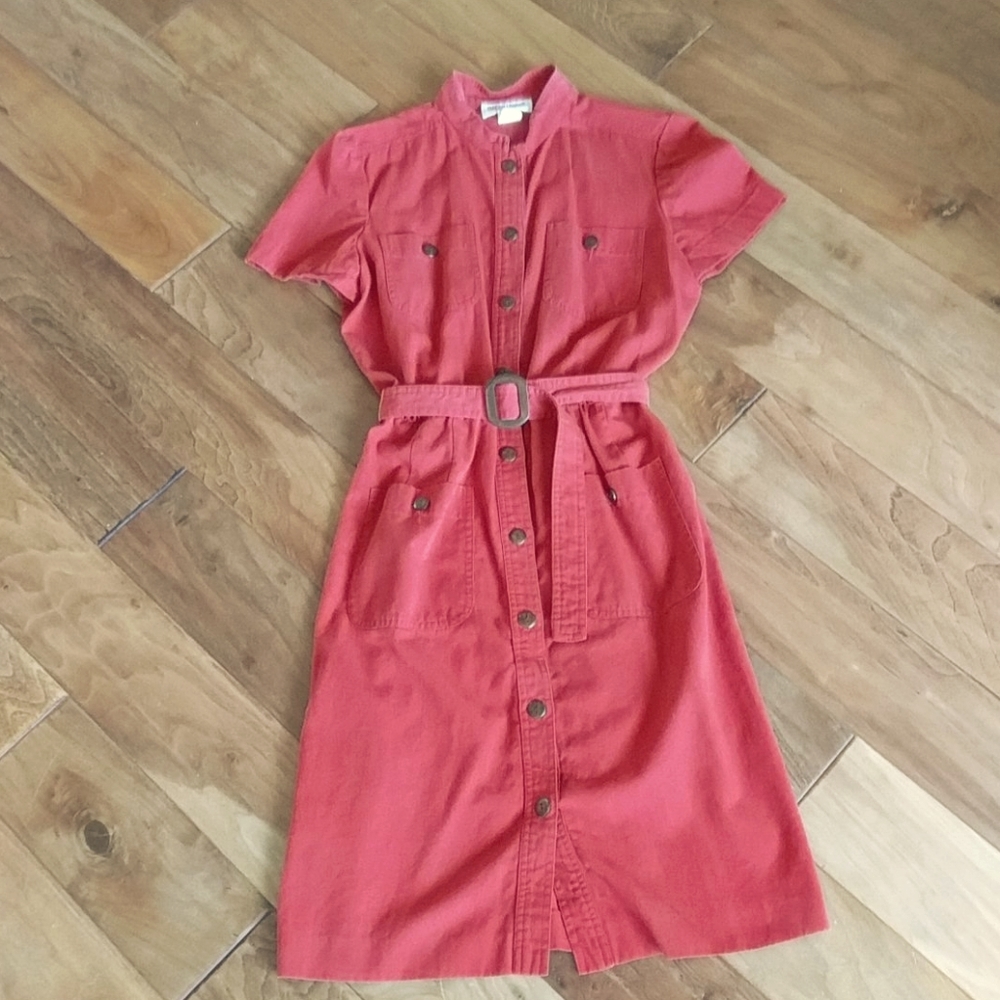 Vintage Maggy London petites button down dress